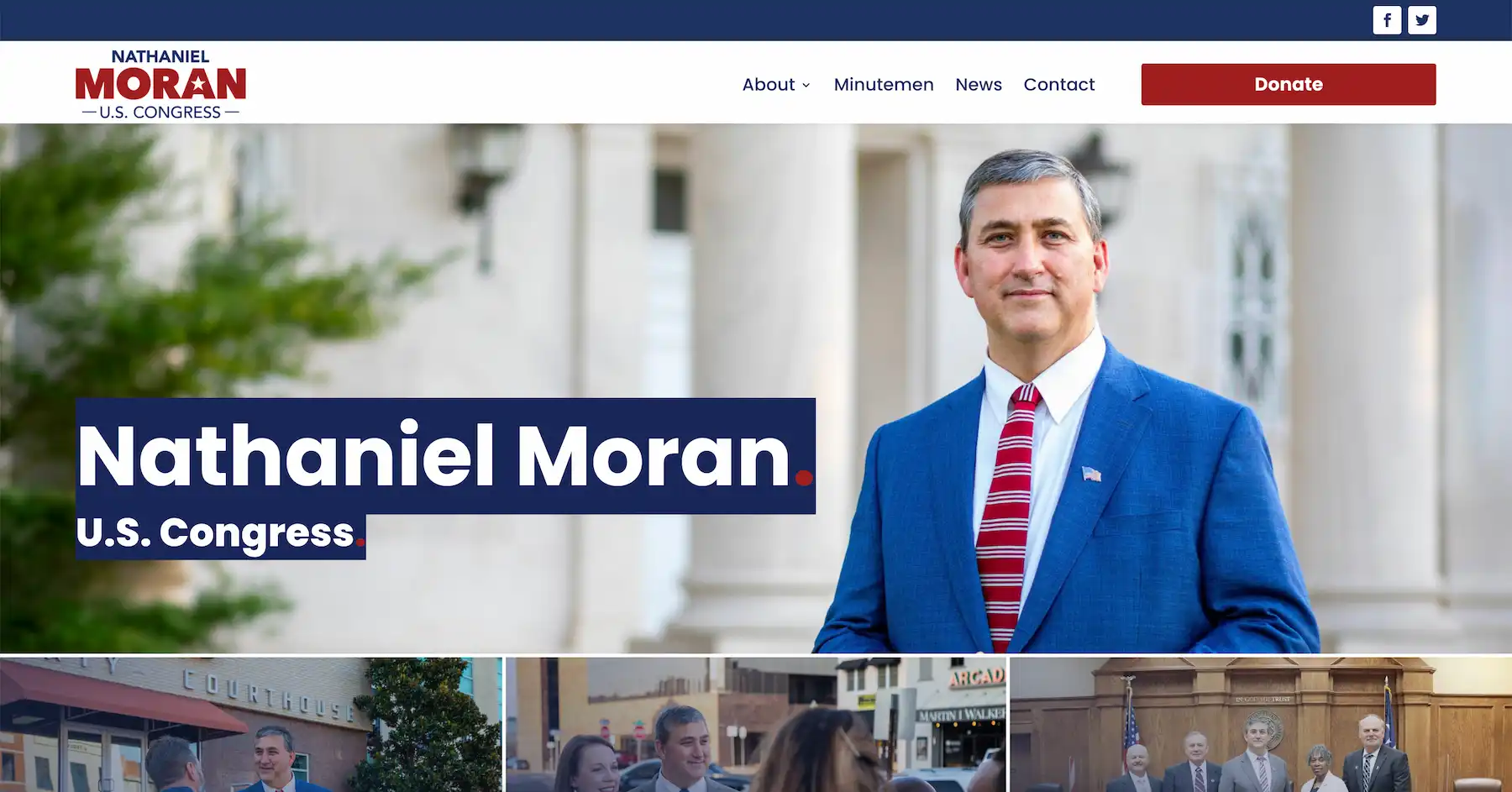 Web design for U.S. Congressmen