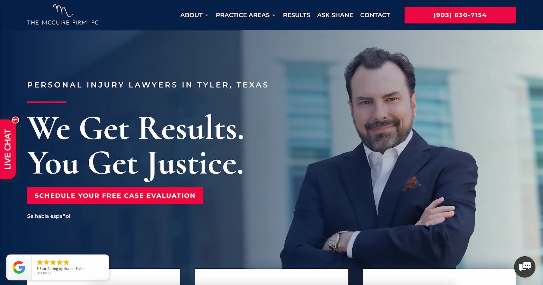 Web design for law firms in Tyler Texas