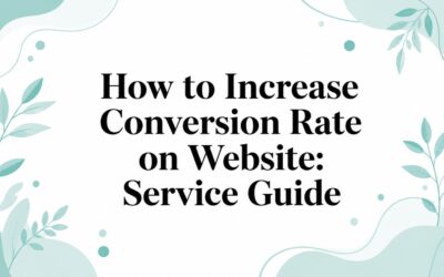 How to Increase Conversion Rate on Website: Service Guide