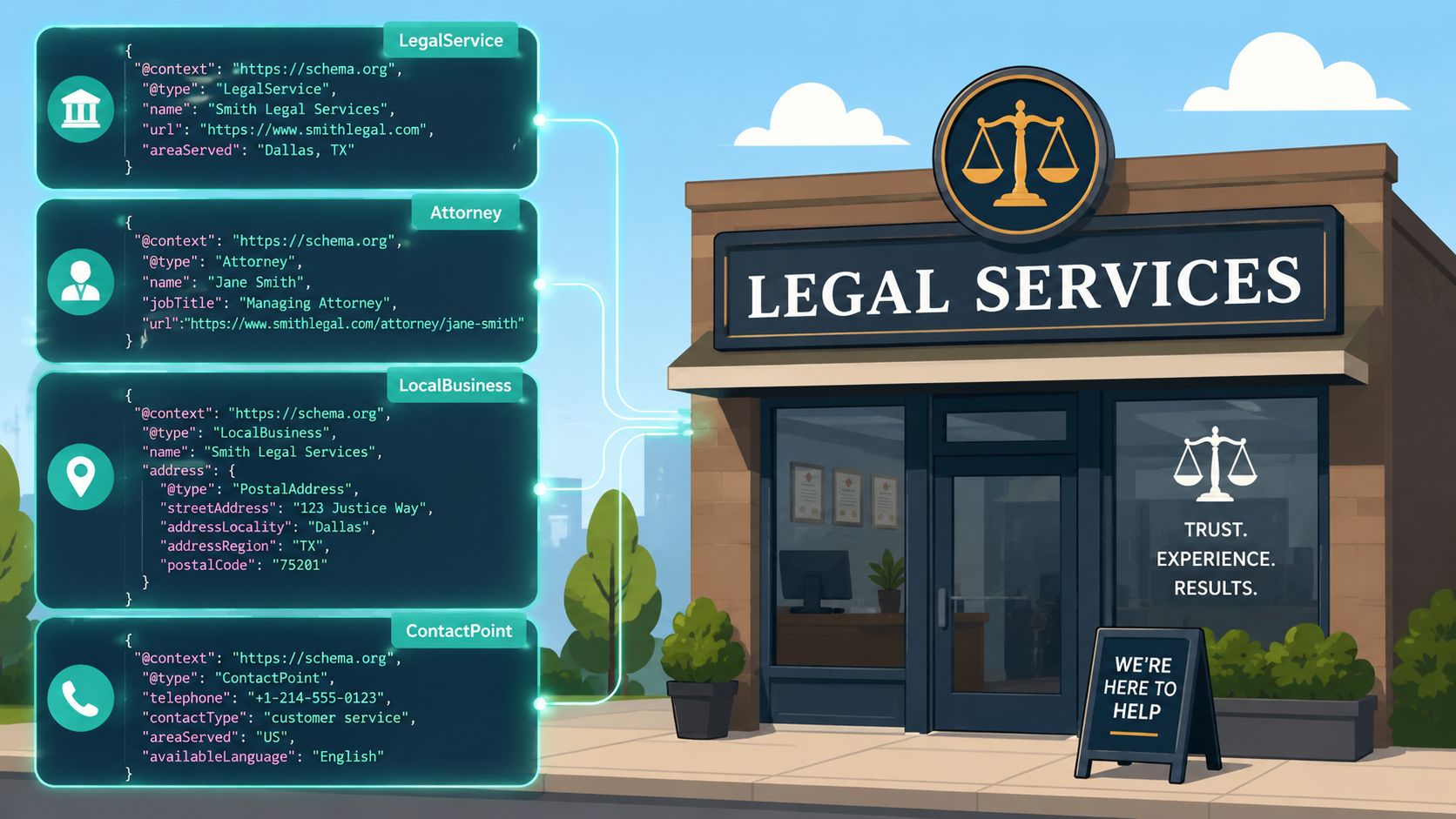 Screenshot from https://example.com/screenshots/lawfirm-schema.png